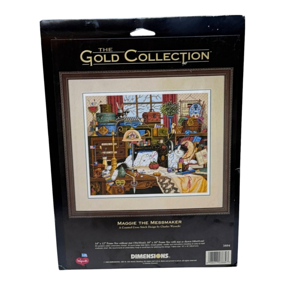 Dimensions Gold Collection Maggie the Messmaker Cross Stich Kit Wysocki‎ 1998